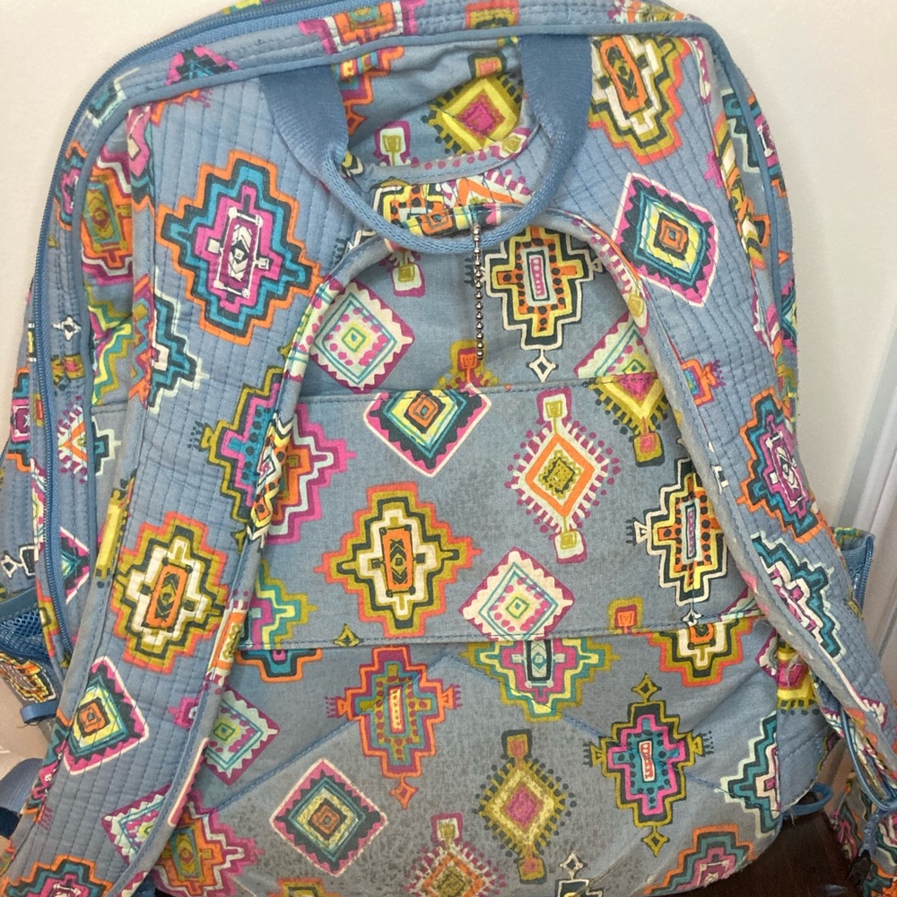 Vera Bradley Gray Laptop Backpack - Picture 2 of 13